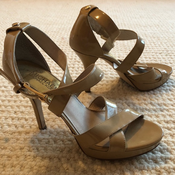Michael Kors Shoes - M KorsPatent Strappy Heels- 6.5